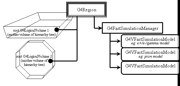 G4VFastSimulationModel and G4FastSimulationManager objects
